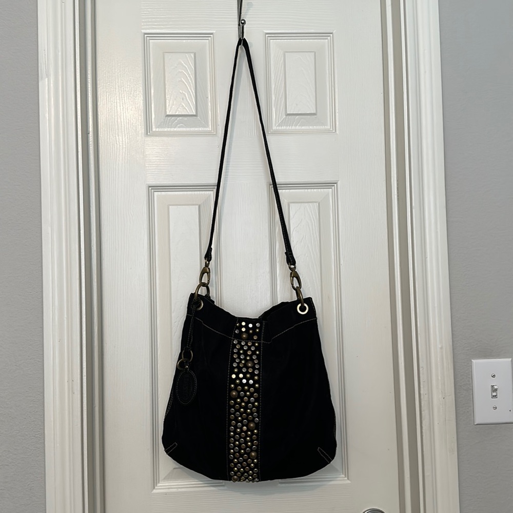 Studded Suede Fossil Purse